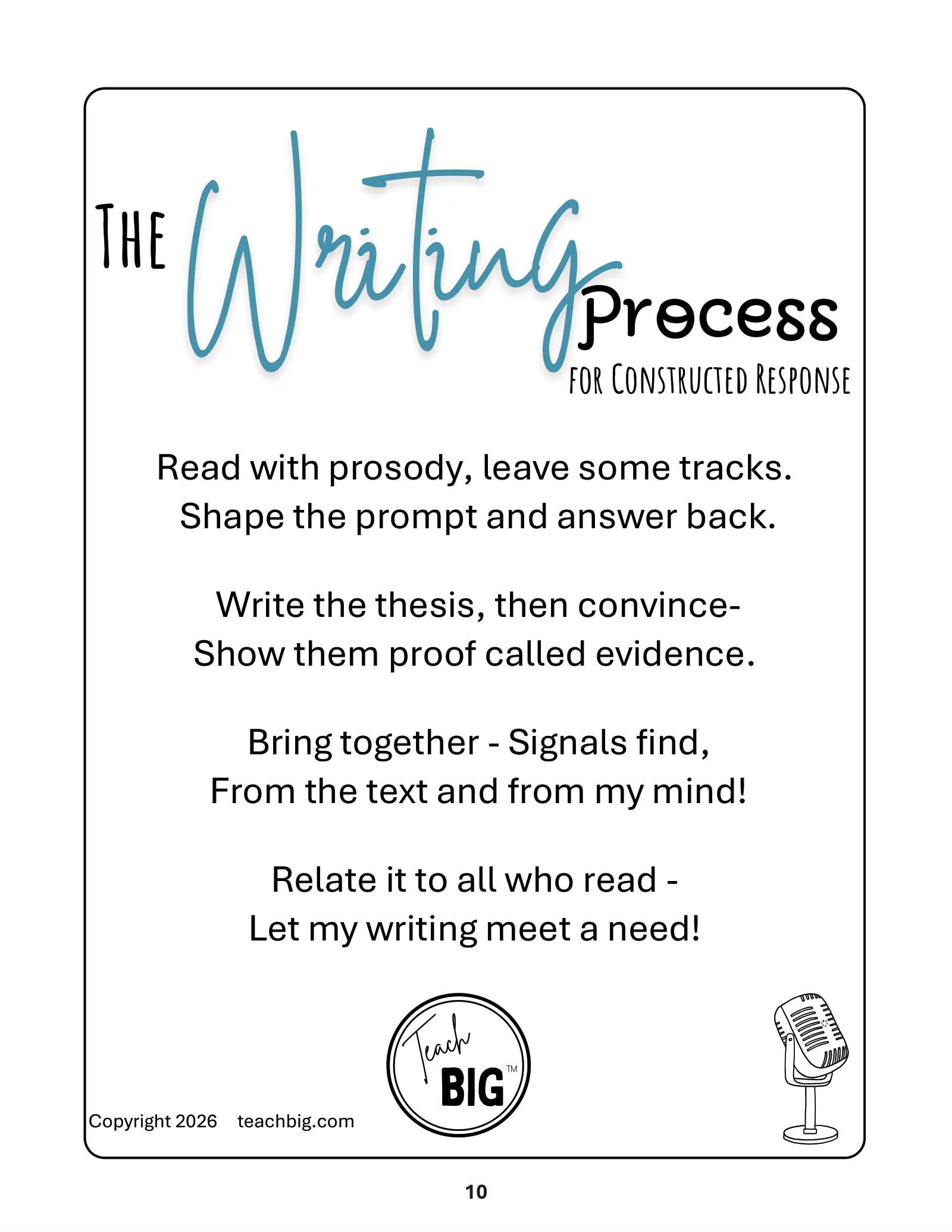 Page 12, writing process