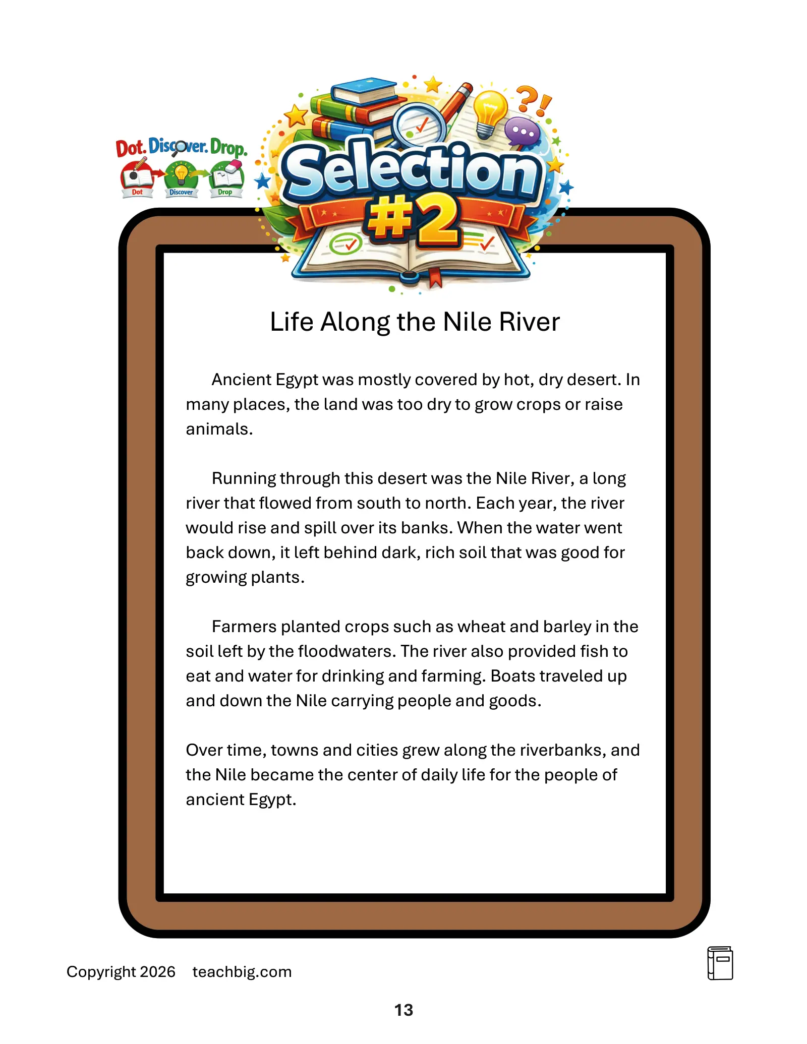 Page 15, Nile passage