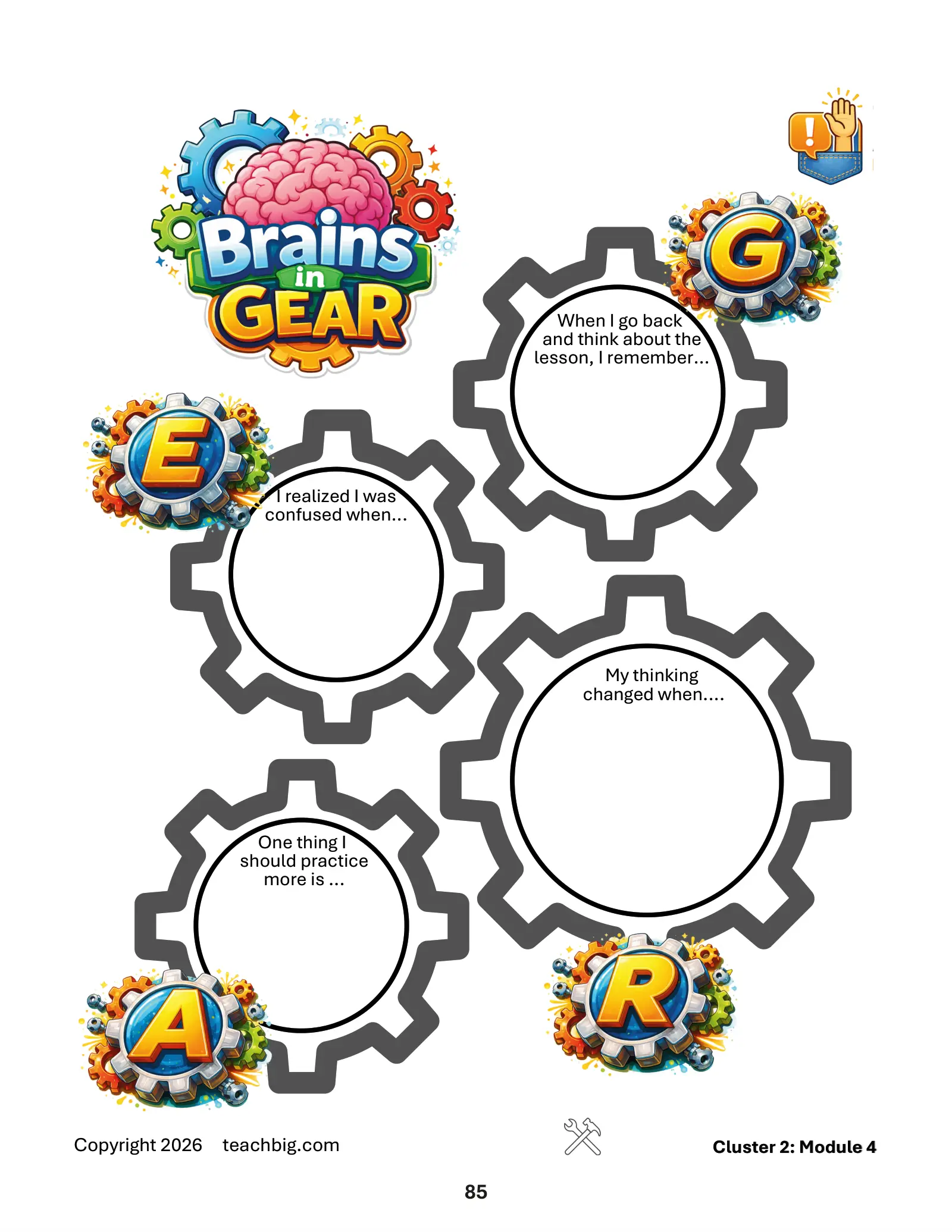 Page 87, lesson reflection